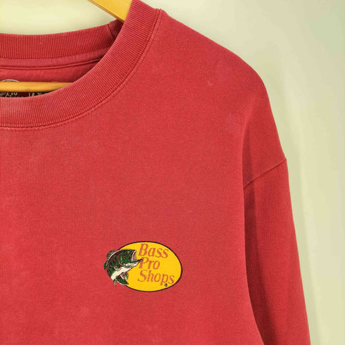 バスプロショップス BASS PRO SHOPS コットンポリ 両面プリント クルーネックスウェット メンズ import:M