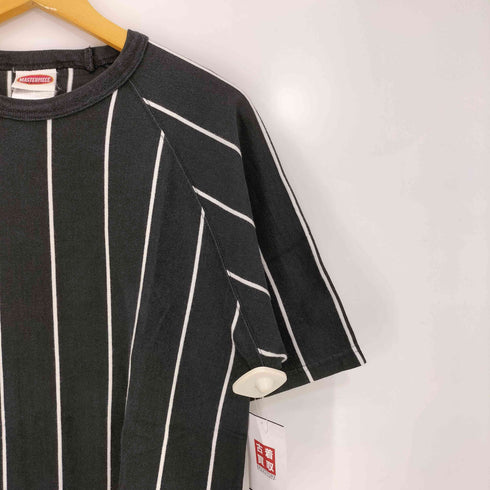 マスターピース master-piece 00s ストライプ コットン クルーネック 半袖Tシャツ メンズ import:L