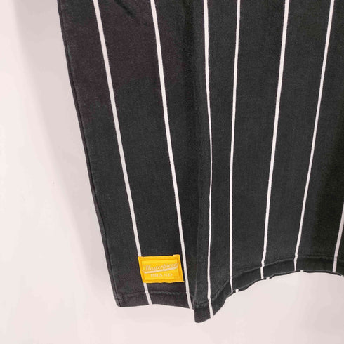 マスターピース master-piece 00s ストライプ コットン クルーネック 半袖Tシャツ メンズ import:L