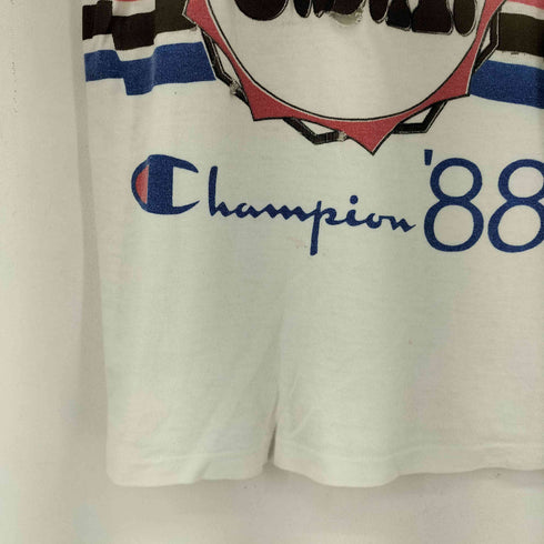 チャンピオン Champion 80S USA製 トリコタグ フロントプリント Tシャツ メンズ import:S