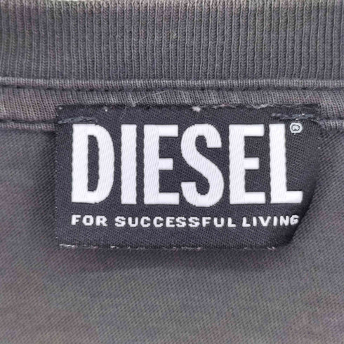 ディーゼル DIESEL ロゴプリント S/S コットンTシャツ メンズ import:S