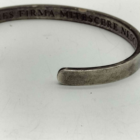 QUETZAL ケツァール QB05A Flat Bangle メッセージ バングル SILVER 925 メンズ