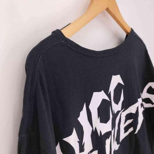パンクドランカーズ PUNK DRUNKERS 両面プリント バックボーダー 切替 スイッチング ビッグシルエット クルーネックTシャツ メンズ ONE SIZE