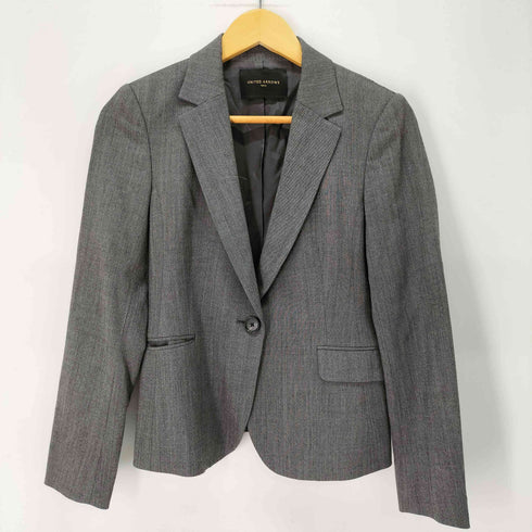 ユナイテッドアローズ UNITED ARROWS ウールレーヨン1Bテーラードジャケット スカートセットアップ レディース 38/38