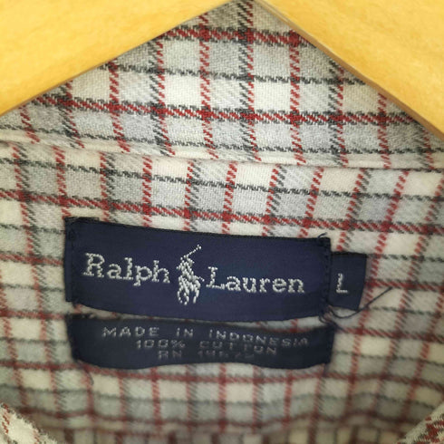 ラルフローレン RALPH LAUREN ボタンダウンチェックシャツ メンズ L
