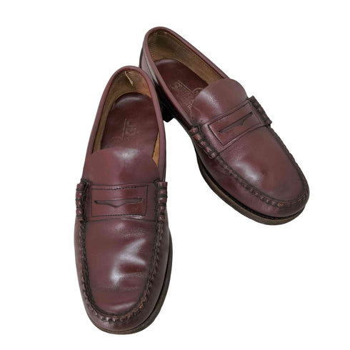 セバゴ SEBAGO バーガンディ レザー ビーフロール ローファー メンズ US:8