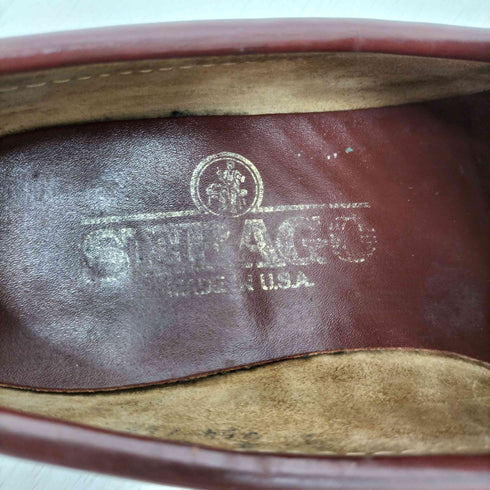 セバゴ SEBAGO バーガンディ レザー ビーフロール ローファー メンズ US:8
