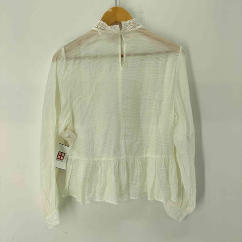 ザラ ZARA レースコンビブラウス レディース import:M