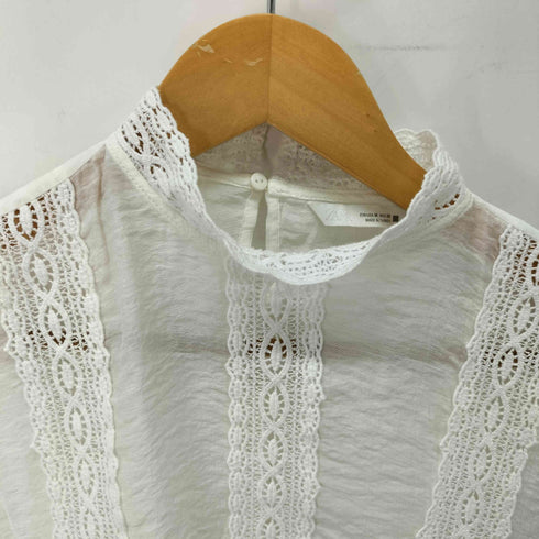 ザラ ZARA レースコンビブラウス レディース import:M