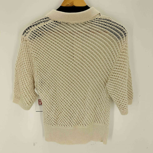 マカフィー MACPHEE 23SS メッシュコットン ポロカラープルオーバー レディース JPN:S