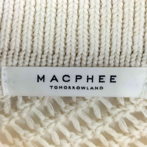 マカフィー MACPHEE 23SS メッシュコットン ポロカラープルオーバー レディース JPN:S
