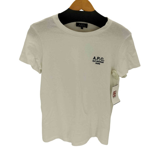 アーペーセー A.P.C. ロゴ刺繍 S/SボックスTシャツ レディース JPN:S