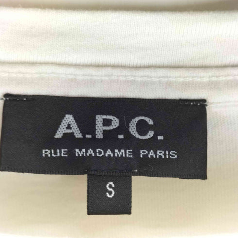 アーペーセー A.P.C. ロゴ刺繍 S/SボックスTシャツ レディース JPN:S