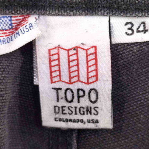 TOPO DESIGNS USA製 ダック地 ワークパンツ メンズ 34 LONG