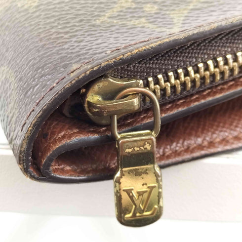 ルイヴィトン LOUIS VUITTON モノグラム コンパクトジップ 二つ折り財布 レディース