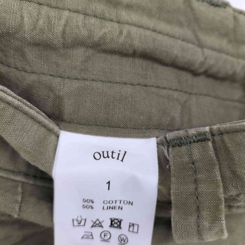 ウティ OUTIL PANTALON CHASELLES コットンリネン カーゴパンツ メンズ JPN:1