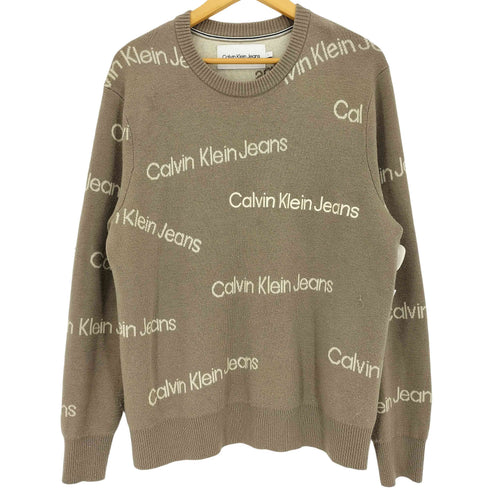 カルバンクラインジーンズ Calvin Klein Jeans インスティテューショナル オールオーバーセーター メンズ import:L
