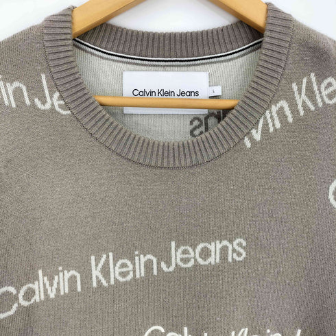カルバンクラインジーンズ Calvin Klein Jeans インスティテューショナル オールオーバーセーター メンズ import:L
