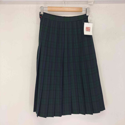 ジェイプレス J.PRESS チェック柄 ウール混 プリーツスカート レディース JPN:L