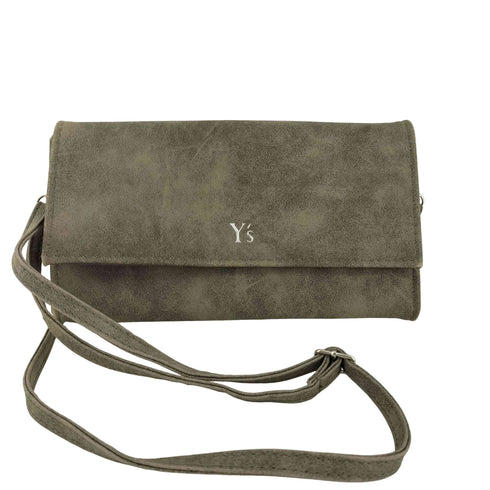 ワイズ Ys ダメージ加工 ウォレットショルダーバッグ レディース