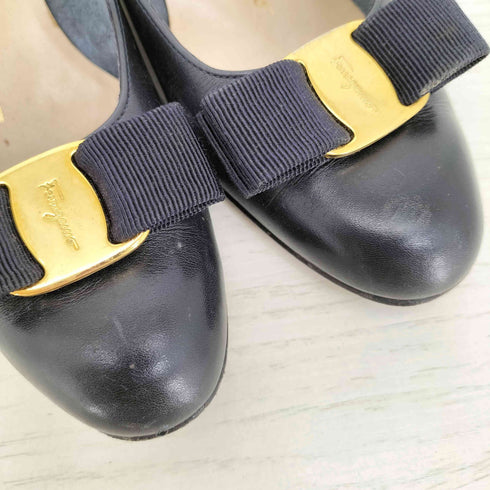 サルヴァトーレフェラガモ Salvatore Ferragamo ヴァラリボンパンプス グログランリボン レディース 5 1/2