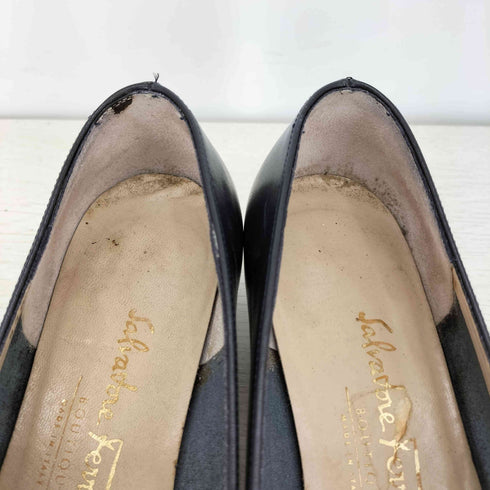 サルヴァトーレフェラガモ Salvatore Ferragamo ヴァラリボンパンプス グログランリボン レディース 5 1/2