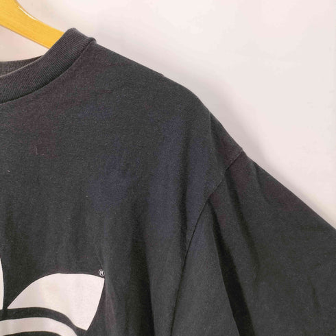 アディダス adidas USA製 トレフォイルロゴ 両面プリント Tシャツ 裾&袖シングル メンズ import:M