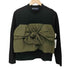 アズノゥアズ AS KNOW AS 異素材 リボン ドッキング モックネック L/S Tシャツ レディース