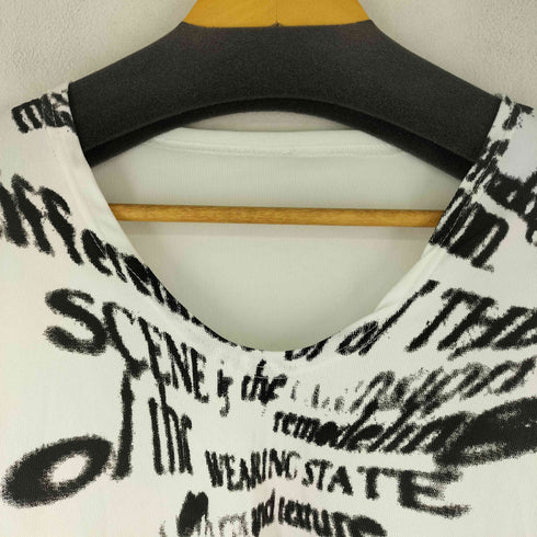 英字プリント L/S クロップドカットソー レディース