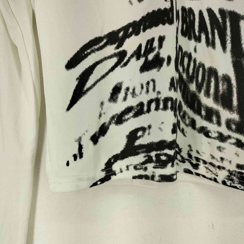 英字プリント L/S クロップドカットソー レディース