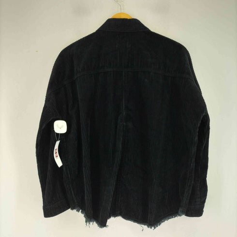 ザラ ZARA コーデュロイフリンジ トラッカージャケット レディース import:S