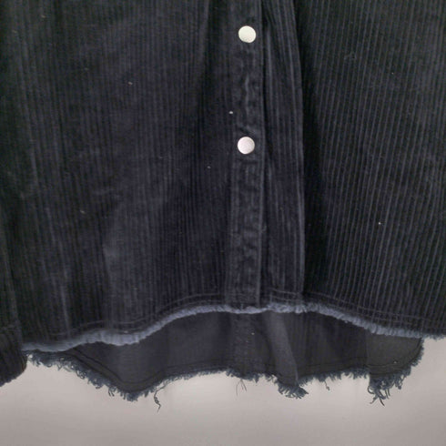 ザラ ZARA コーデュロイフリンジ トラッカージャケット レディース import:S