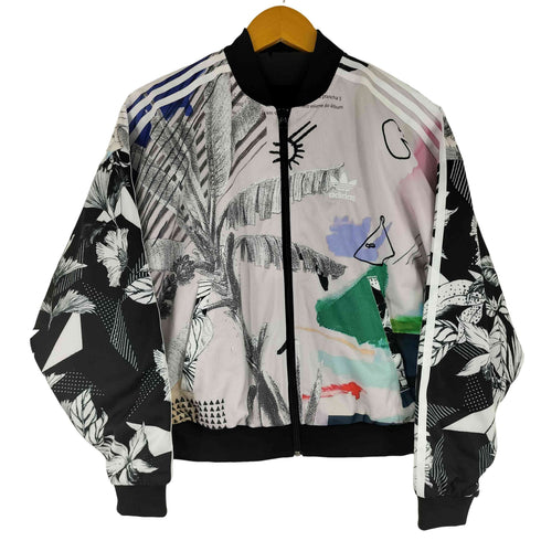 アディダス adidas 総柄 マルチカラー トラックジャケット レディース import:S