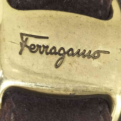サルヴァトーレフェラガモ Salvatore Ferragamo スエード ヴァラ ビット ローファー レディース 6 1/2