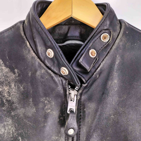 ショット Schott 90S USA製 ライナー付き シングルライダース メンズ US:36