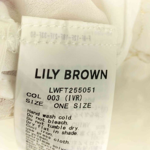 リリーブラウン Lily Brown 2WAYチュールケープブラウス レディース FREE