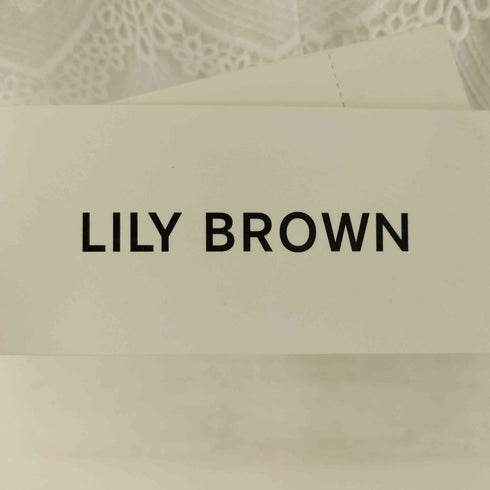 リリーブラウン Lily Brown ヴィンテージライクレースブラウス レディース FREE