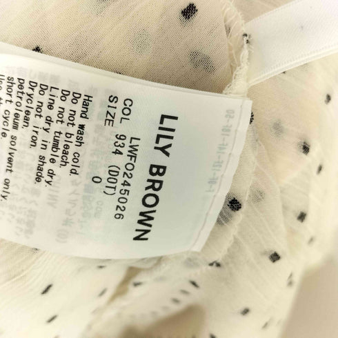 リリーブラウン Lily Brown フリルワンピース レディース 0