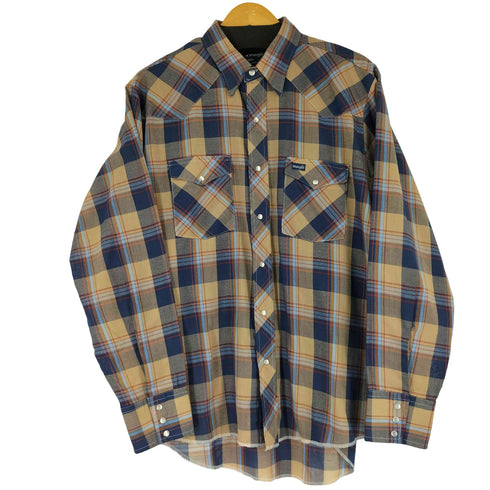 ラングラー Wrangler 80S L/S チェック ウエスタンシャツ メンズ JPN:L