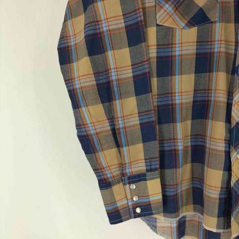 ラングラー Wrangler 80S L/S チェック ウエスタンシャツ メンズ JPN:L