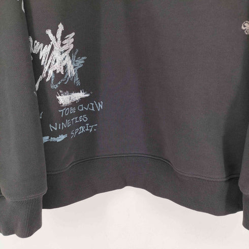 1993STUDIO プリントデザイン クルーネックスウェット メンズ import:S