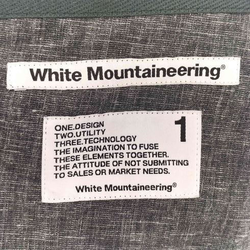 ホワイトマウンテニアリング WHITE MOUNTAINEERING 21SS リネン混 イージースラックス メンズ JPN:1