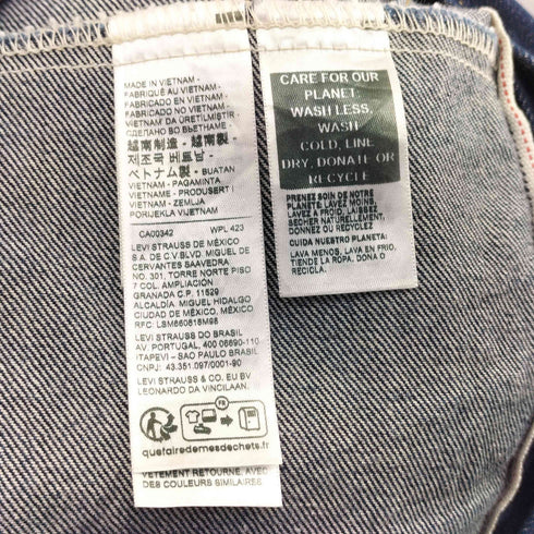 リーバイス Levis TYPE I トラッカージャケット セルビッジ メンズ import:M