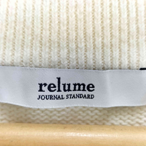 ジャーナルスタンダードレリューム JOURNAL STANDARD relume コットン天竺クルーネックベスト レディース FREE