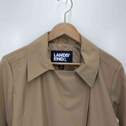 ランズエンド LANDS END 撥水 トレンチコート レディース XL