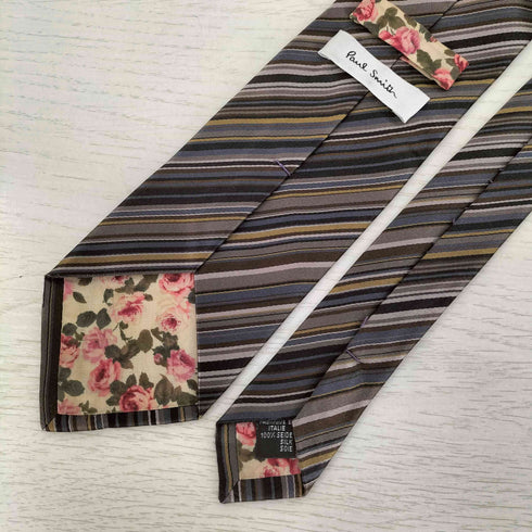 ポールスミス Paul Smith ストライプシルクネクタイ メンズ