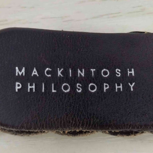 マッキントッシュフィロソフィー MACKINTOSH PHILOSOPHY レザーメッシュベルト メンズ