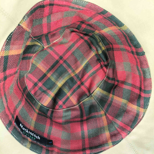 マッキントッシュ Mackintosh Ireland 裏地チェック バケットハット レディース L