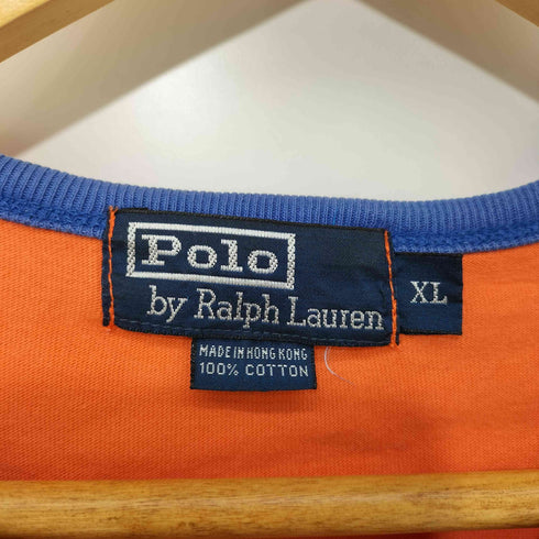 ポロバイラルフローレン Polo by RALPH LAUREN 90s ポニー刺繍 リンガー Tシャツ メンズ import:XL