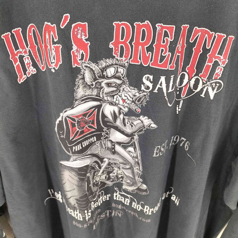 コンフォートカラーズ COMFORT COLORS インド製 HOGS BREATH 袖プリント ロンT メンズ XL